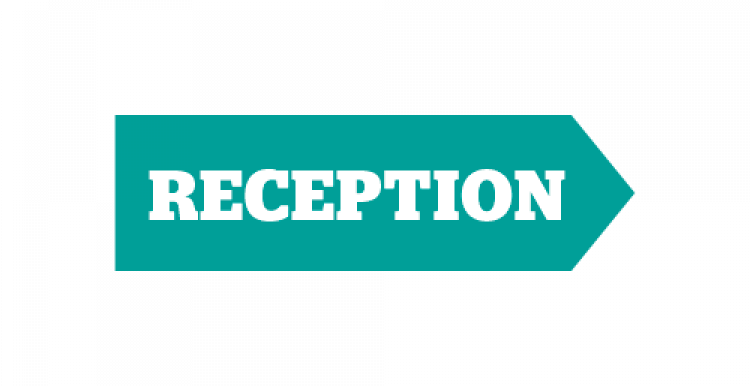 Infographic of reception sign